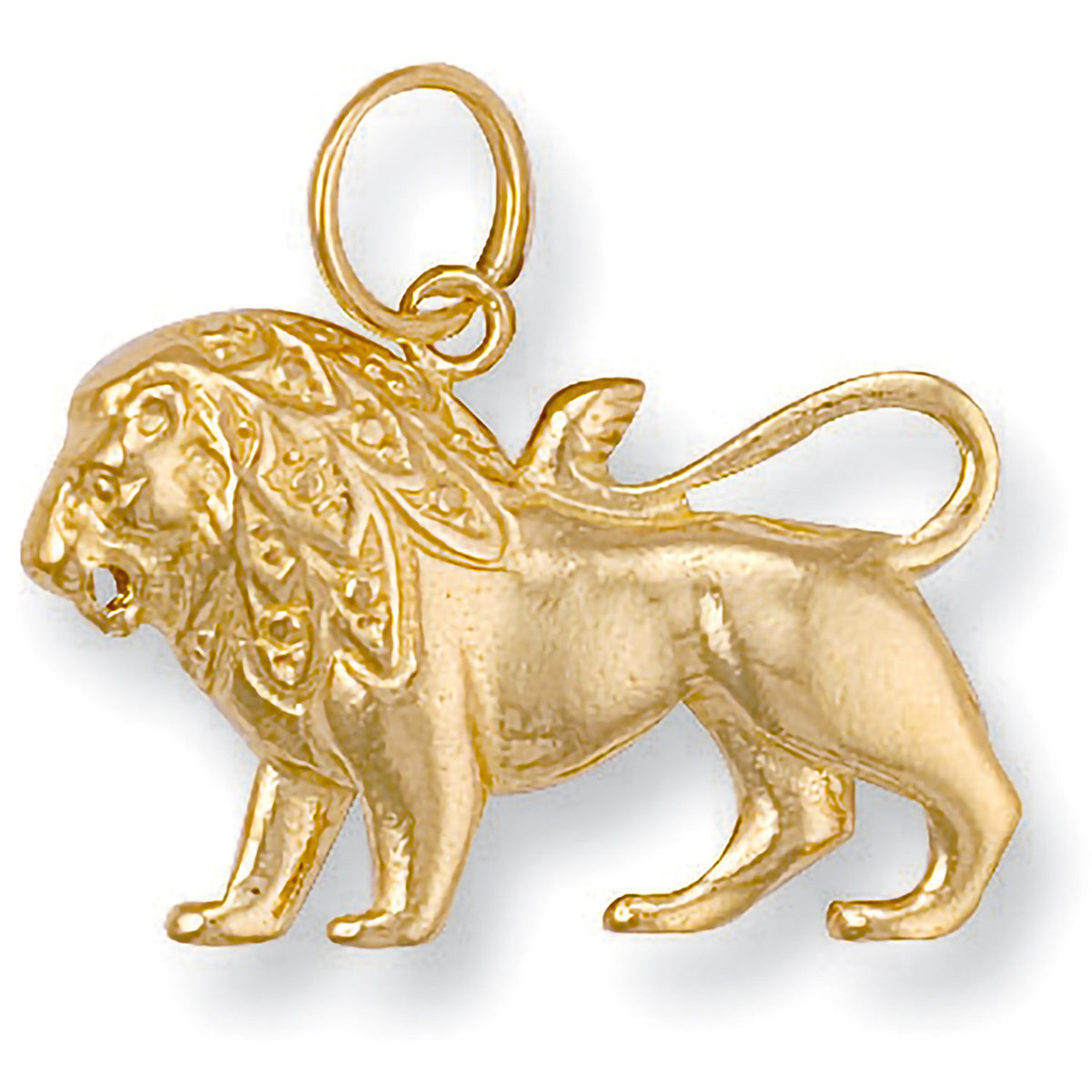 Yellow Gold Leo Zodiac Pendant